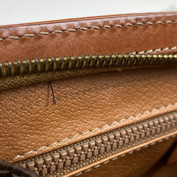 Celine Macadam Pattern All Over Canvas Clutch Bag Brown - Picture 5 of 7